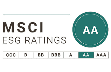 ESG performance rated AA – Leader in 2020-2022